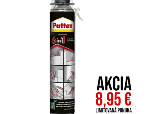 Pattex PU lepidlo 6v1 pištoľové 750 ml