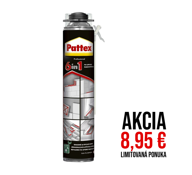 Pattex PU lepidlo 6v1 pištoľové 750 ml